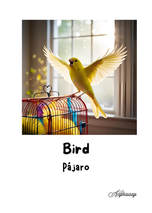 Fichas educativas ingles-español animales