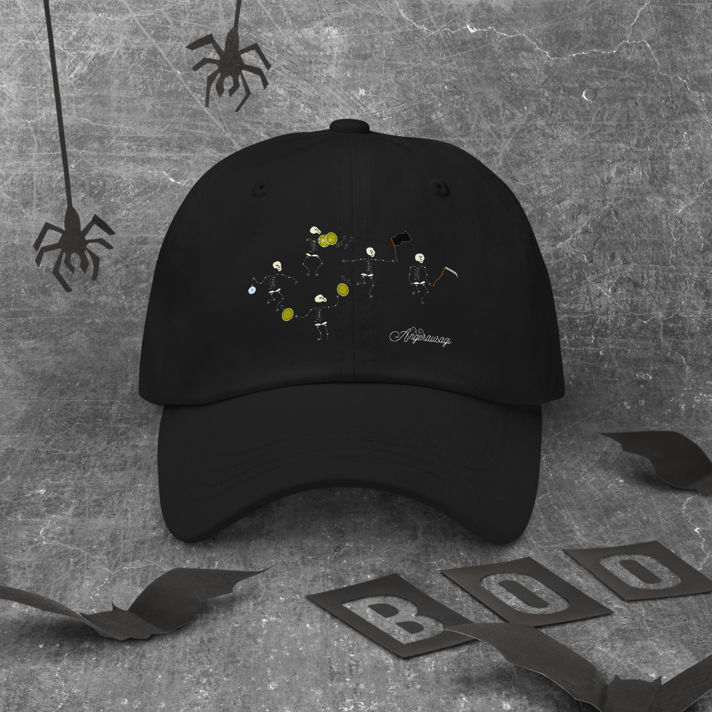 Gorra Negra esqueletos