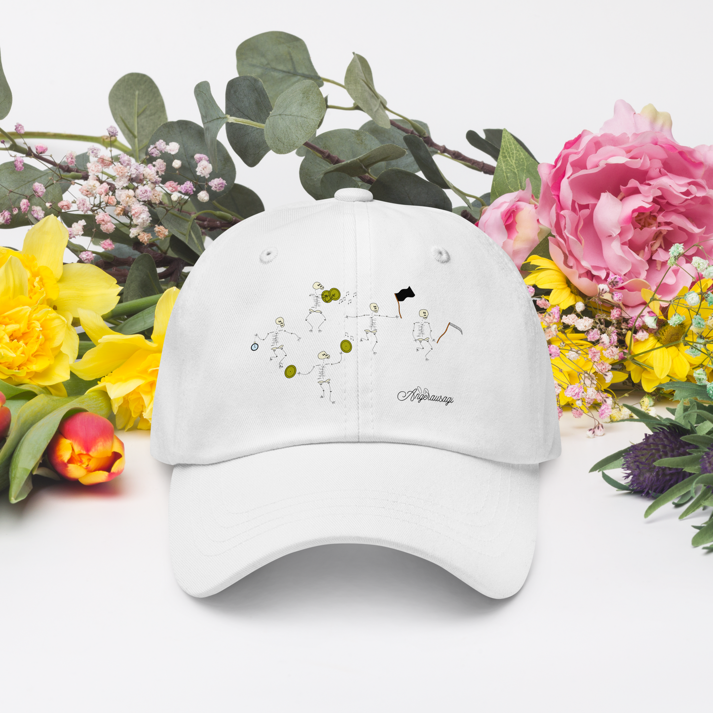 Gorra Blanca esqueletos