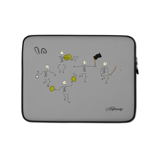 Funda para portátil esqueletos