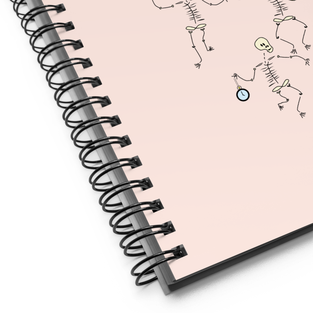 Libreta de notas con espiral  esqueletos