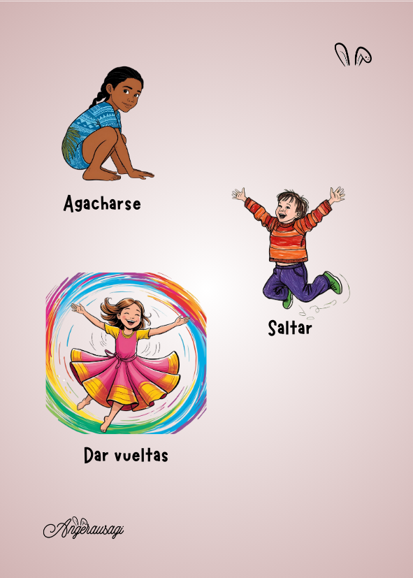 Fichas con actividades y movimientos para niños