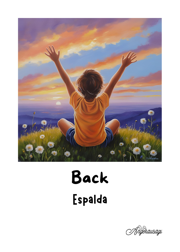 Fichas educativas ingles-español Partes del cuerpo