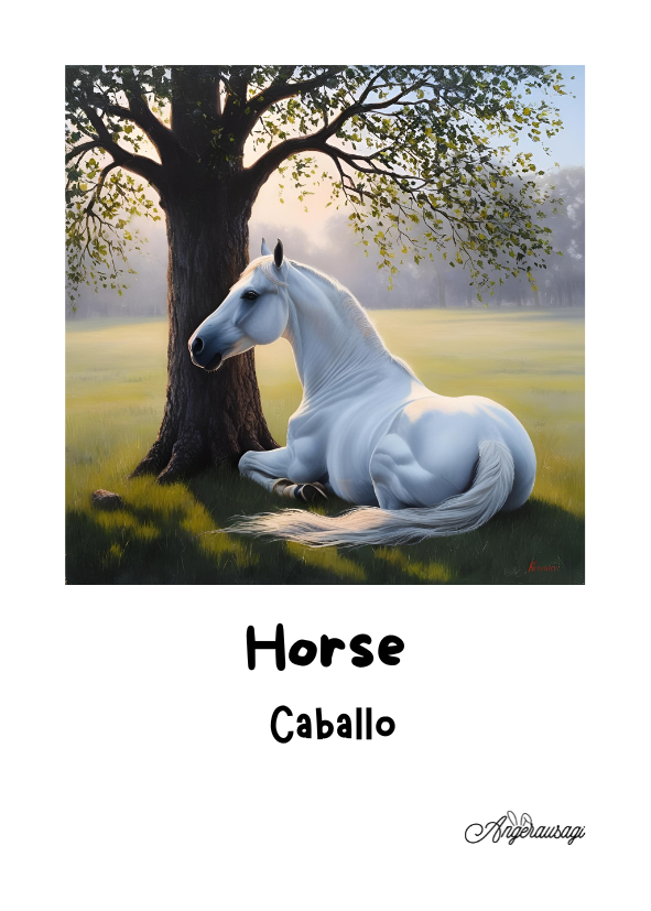 Fichas educativas ingles-español animales