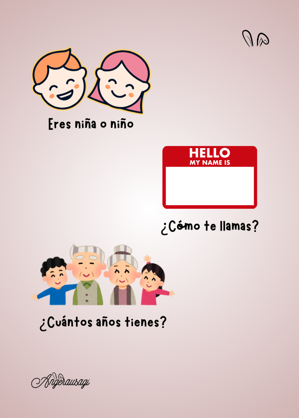 Fichas con actividades y movimientos para niños