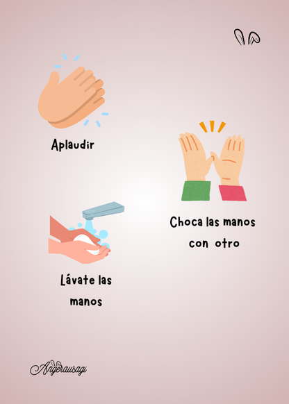 Fichas con actividades y movimientos para niños