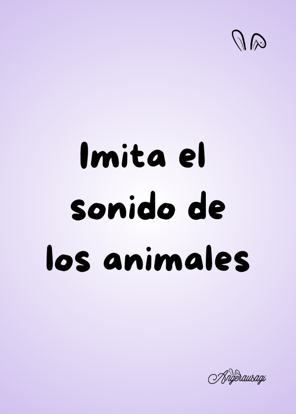 Fichas de actividades imitaciones