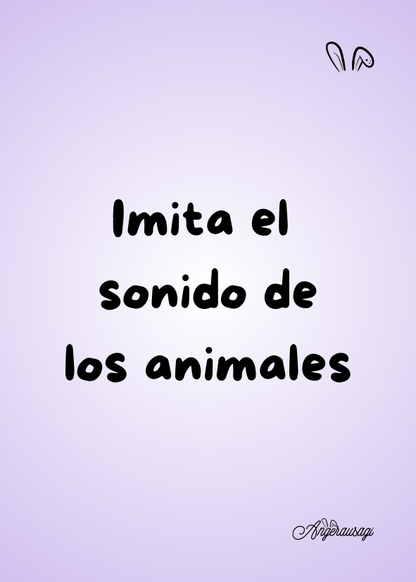 Fichas de actividades imitaciones