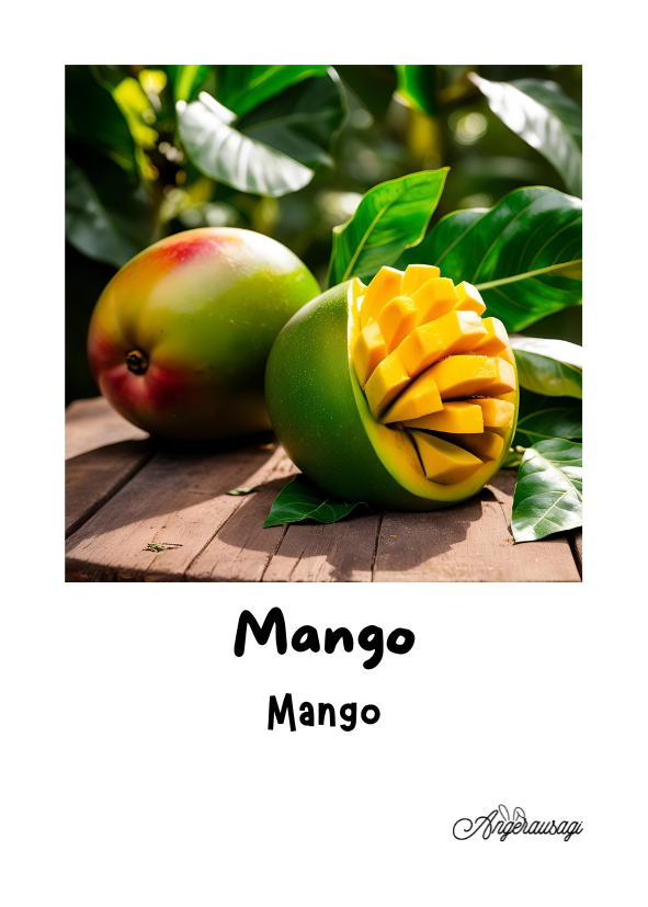 Fichas educativas inglés-español frutas