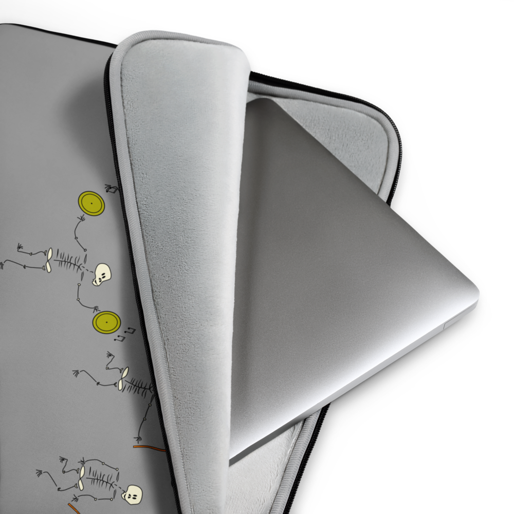 Funda para portátil esqueletos