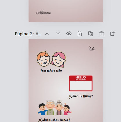 Fichas con actividades y movimientos para niños