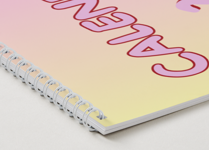 Calendario 2026 Rojo/Rosa